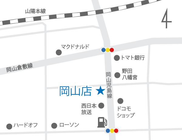 岡山店MAP